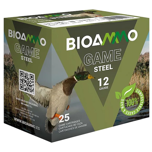 Picture of BIOAMMO Steel Game Waterfowl Shotshells 12 ga 2-3/4" 1-1/16 oz 1295 fps #3 25/ct BLS3030