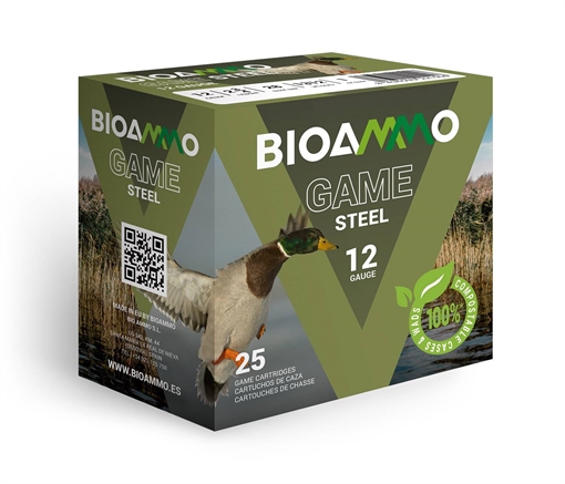 Picture of BIOAMMO HB Waterfowl Shotgun Ammo 12 ga. 1 1/16 oz. 4 Shot Steel 25 rd. BLS3040