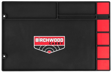 Picture of Birchwood Casey Pistol Cleaning Mat, 17"x11", Chemical Resistant Rubber, Black/Red BC-30250