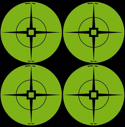 Picture of Birchwood Casey 33933 Target Spots Self-Adhesive Paper Black/Green 3" Crosshair 40 Pack 33933 BC-33933