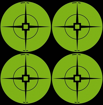 Picture of Birchwood Casey 33933 Target Spots Self-Adhesive Paper Black/Green 3" Crosshair 40 Pack 33933 BC-33933