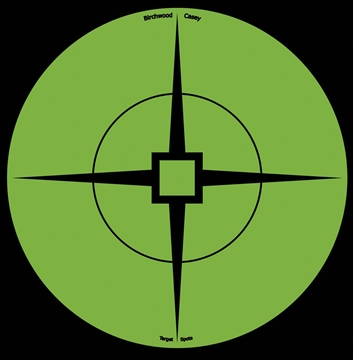 Picture of Birchwood Casey 33936 Target Spots Self-Adhesive Paper Black/Green 6" Crosshair 10 Pack 33936 BC-33936