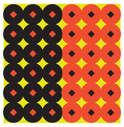 Picture of Birchwood Casey Shoot-N-C Reactive Target Self-Adhesive Paper Circle w/Diamond Center 432 Pasters 34117