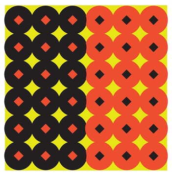 Picture of Birchwood Casey Shoot-N-C Reactive Target Self-Adhesive Paper Circle w/Diamond Center 432 Pasters 34117
