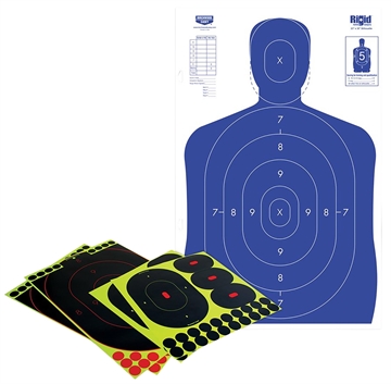 Picture of Birchwood Casey 34602 Shoot-N-C Reactive Target Self-Adhesive Paper Multi-Color Silhouette Kit 34602 BC-34602
