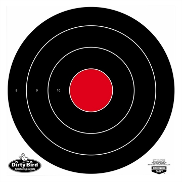 Picture of Birchwood Casey Dirty Bird Bullseye Tagboard Target 17.25" 100 Per Pkg 35181