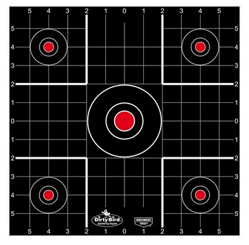 Picture of Birchwood Casey Dirty Bird Bullseye Tagboard Target 12" 100 Per Pkg 35270