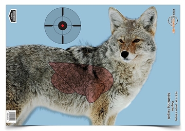 Picture of Birchwood Casey Pregame Coyote Paper Hanging Rifle 16.50" x 24" Impact Enhancement Yes 3 Per Pkg 35405