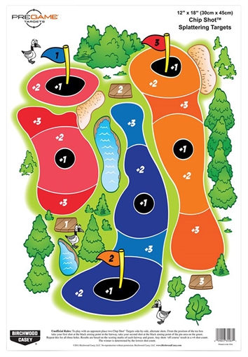 Picture of Birchwood Casey Pregame Self-Adhesive Paper Universal Multi Color Chip Shot 8 Per Pkg 35566