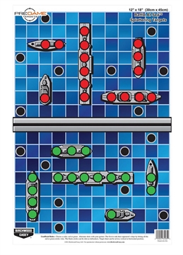 Picture of Birchwood Casey Pregame Battle at Sea Paper Hanging Universal 12" x 18" Blue 100 Per Pkg 35581