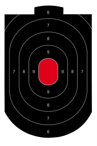 Picture of Birchwood Casey Dirty Bird Oval Paper Target 12" x 18" 50 Per Pkg 35609