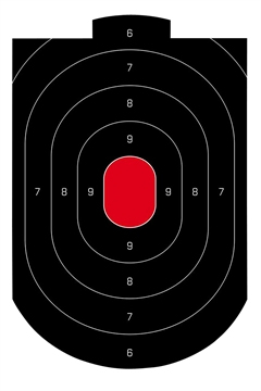 Picture of Birchwood Casey Dirty Bird Oval Paper Target 12" x 18" 50 Per Pkg 35609