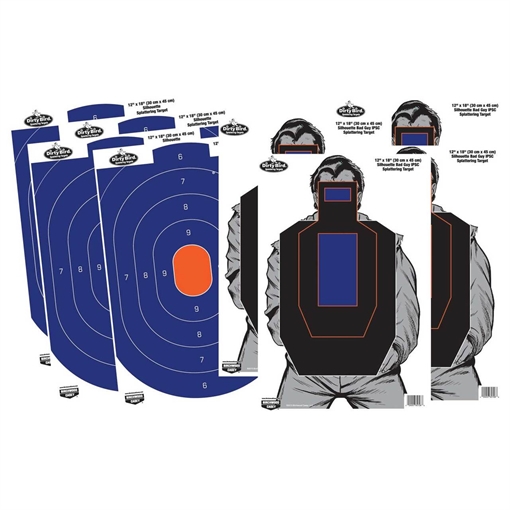 Picture of Birchwood Casey Dirty Bird Combo Pack Silhouette Paper Target 12" x 18" 8 Per Pkg 35735