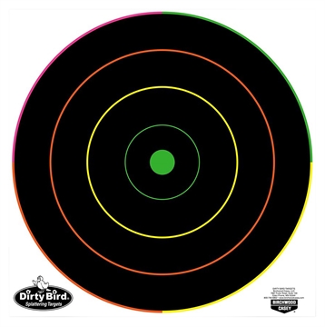 Picture of Birchwood Casey Dirty Bird Bullseye Tagboard Target 12" 100 Per Pkg 35870