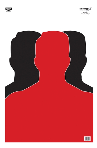 Picture of Birchwood Casey EZE-Scorer Silhouette Paper Target 23" x 35" 100 Per Pkg 37042
