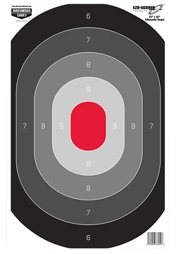Picture of Birchwood Casey Birchwood Casey Eze-Scorer Oval Silhouette Target 23 x 35 in. 100 Pack BC-37054