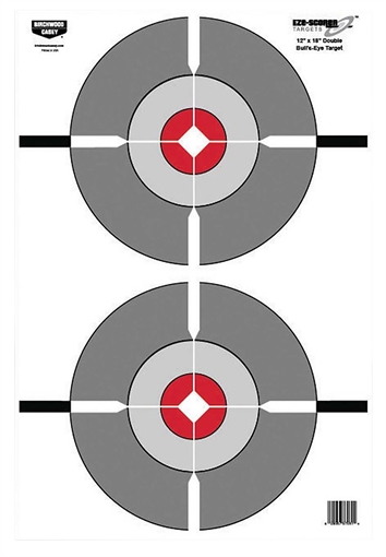 Picture of Birchwood Casey EZE-Scorer Bullseye Paper Target 12" x 18" 100 Per Pack 37061