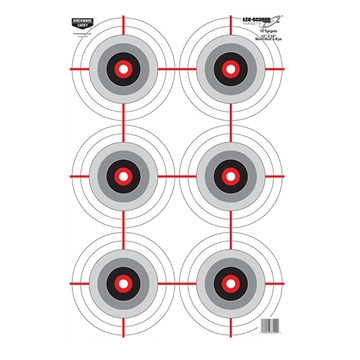 Picture of Birchwood Casey EZE-Scorer Bullseye Paper Universal 12" x 18" Black/White 10 Pk. 37209
