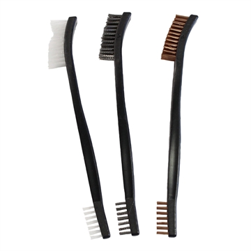 Picture of Birchwood Casey Utility Brushes Bronze/Nylon/Stainless Steel 3 Pack 41104