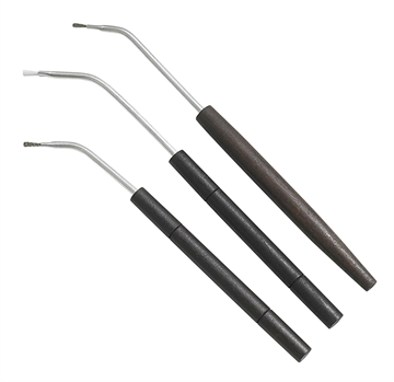 Picture of Birchwood Casey Angled Cleaning Brushes Bronze/Nylon/Stainless Steel Bristles 3 Pack 41108