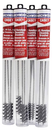 Picture of Birchwood Casey Cleaning Brushes Handgun Looped 9mm/357/38/380 9" Nylon 3 Pack 41210