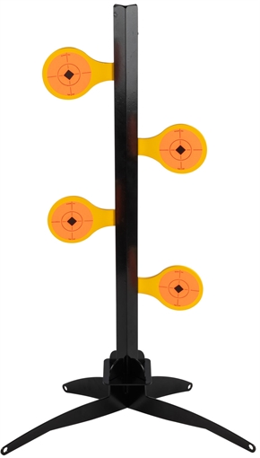 Picture of Birchwood Casey World of Targets Dueling Tree 3.50" Rimfire Pistol/Rifle Orange/Yellow Steel Circle w/Crosshair & Diamond 47421
