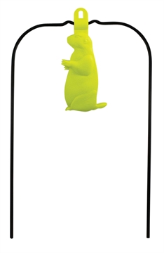 Picture of Birchwood Casey Ground Strike Hanging Prairie Dog Pistol/Rifle Rubber/Metal Yellow Prairie Dog Illustration Impact Enhancement Motion 48022