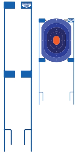 Picture of Birchwood Casey Adjustable Target Stakes 36" Stand Blue Steel Target 36" 2 49013