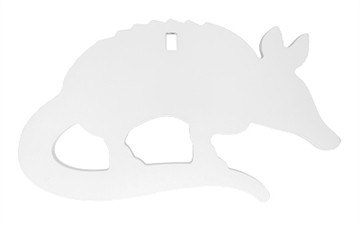 Picture of Birchwood Casey AR500 3/8" Steel 1 Hole Animal Silhouette Target - Armadillo 1/ct BC-47716