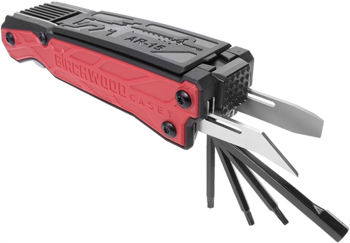 Picture of Birchwood Casey AR Black/Red Folding AR-15 ARMT