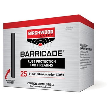 Picture of Birchwood Casey 33025 Barricade Take Alongs Foil Pack 5" x 8" Cloths 25 Per Box 33025 BC-33025