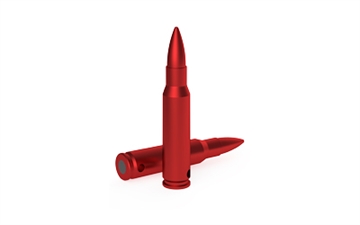 Picture of Birchwood Casey DURACAP Training Rounds, 308 Winchester, Aluminum Construction, Anodized Finish, Red, 4 Pack BC-DCTR-308