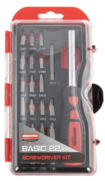 Picture of Birchwood Casey Basic Screwdriver Kit 22 Pieces Includes Slotted/Philips/Torx/Hex Heads BSDS