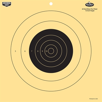Picture of Birchwood Casey Dirty Bird 12 Inch 25 Yard Pistol Reactive Target - 12 Targets BC-35022