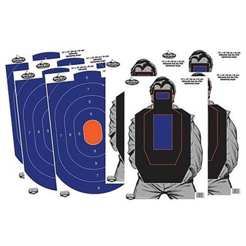Picture of Birchwood Casey Dirty Bird Combo Target Pack 12"x18" Blue Orange Silhouette 4/ct Bad Guy 4/ct BC-35736