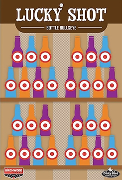 Picture of Birchwood Casey Dirty Bird Target Lucky Shot Bottles 12" x 18" 6 Pack BC-35772