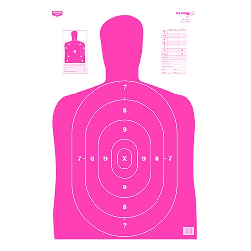 Picture of Birchwood Casey EZE-Scorer Silhouette Paper 23" x 35" Pink/White 5 Pack 37039