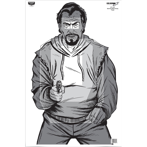 Picture of Birchwood Casey Birchwood Casey Eze-Scorer Bad Guy IPSC Target 23 x 35 in. 100 Pack BC-37034