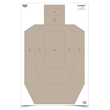 Picture of Birchwood Casey EZE-Scorer Paper Practice Targets 23" x 35" IPSC 100/ct BC-37025