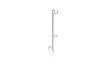 Picture of Birchwood Casey Double Hook Steel Target Hanger Ground Stake - White BC-CFGSTH2