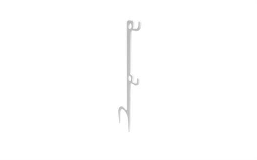 Picture of Birchwood Casey single Hook Steel Target Hanger Ground Stake - White BC-CFGSTH