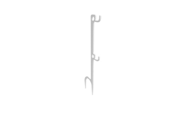 Picture of Birchwood Casey single Hook Steel Target Hanger Ground Stake - White BC-CFGSTH