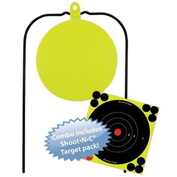 Picture of Birchwood Casey BC- Ground Strike Handing Plate Target Kit Yellow Steel Hanging Includes Shoot NC Target BC- 48025