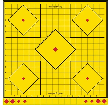 Picture of Birchwood Casey Long Range Self-Adhesive Paper Yellow 17.75" 5-Diamond 5 Pack LRSIT-5PK