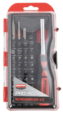 Picture of Birchwood Casey Pro Screwdriver Kit 40 Pieces Includes Slotted/Philips/Torx/Hex Heads PROSDS