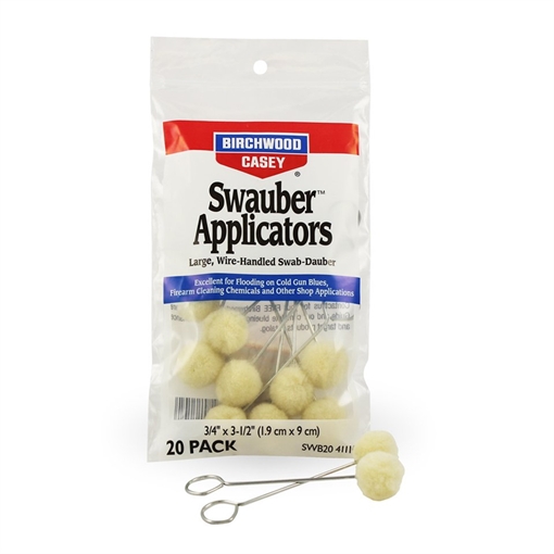 Picture of Birchwood Casey 41110 Swauber Applicators 20 Per Package 41110 BC-41110