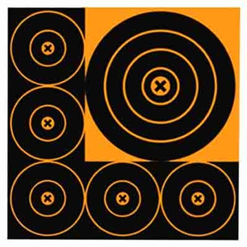 Picture of Birchwood Casey Big Burst 8 Inch & 4 Inch Bull's-Eye Target, 3 Sheets BC-36818