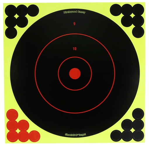 Picture of Birchwood Casey Target Dispenser Adhesive Paper 8" Bullseye Includes Pasters 12 PK TDSNC812PK