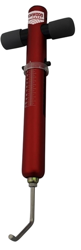 Picture of Birchwood Casey Trigger Scale Red Aluminum Body with Stainless Steel Trigger Pull & Rubber Black Handle for Firearms TRGSCL
