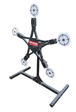 Picture of Birchwood Casey TXSPT Texas Star Plinking Target Handgun/Rifle/Shotgun Black/Gray AR500 Steel Star 0.37" Thick Standing TXSPT BC-TXSPT